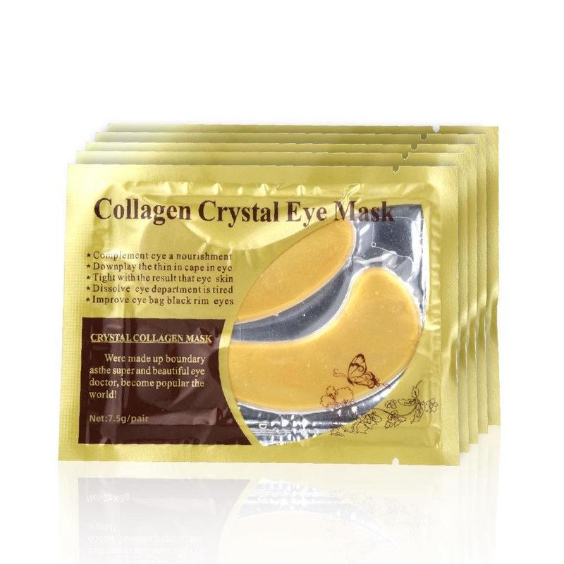 Collagen Crystal Eye Mask, 5 Counts 10pcs Eye Care Product For Supplementing Eye Nutrition & Downplaying Fine Lines Around The Eyes