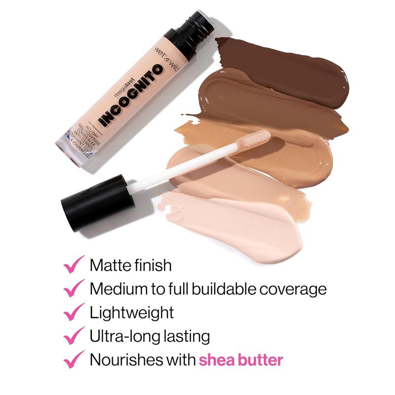 wet n wild Mega Last Incognito All-Day Full Coverage Liquid Matte Concealer, 0.18 Ounce