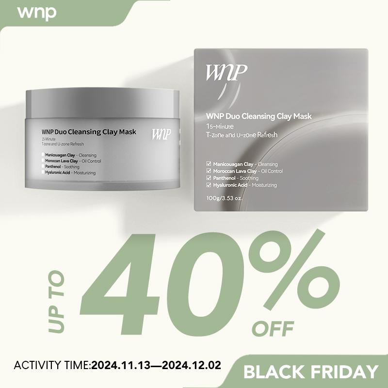 WNP Duo Cleansing Clay Mask [Vegan] | T-Zone & U-Zone Glass Skin Facial Comfort Skin Skincare