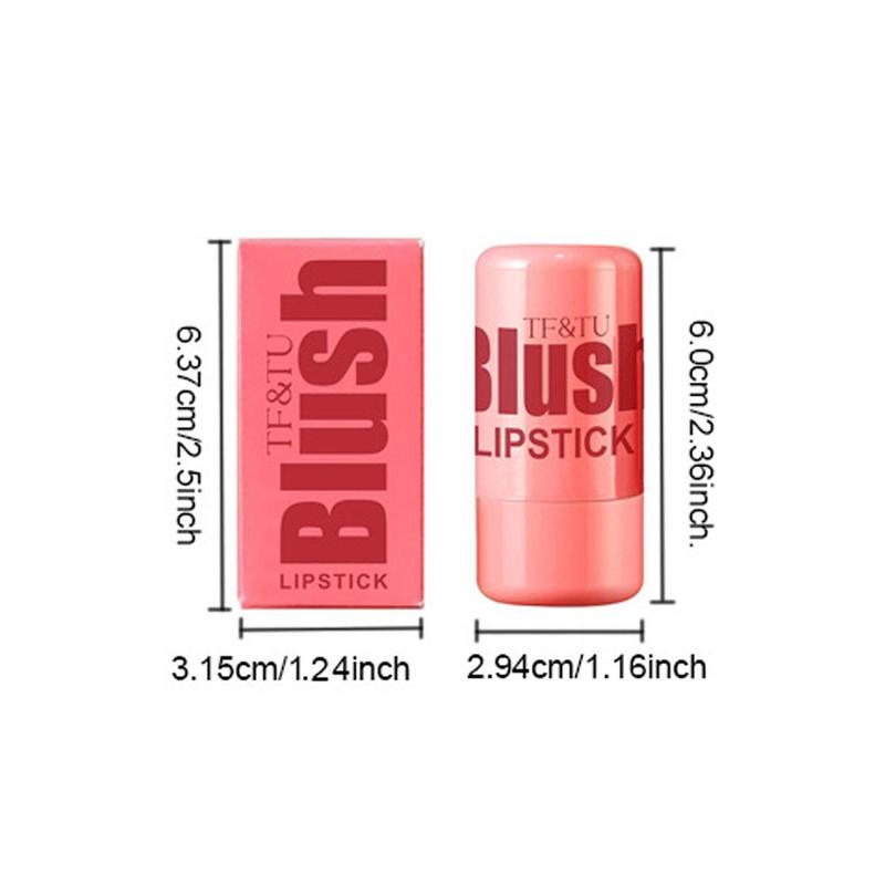 Long Lasting Lip and Cheek Tint, 4 Counts set Moisturizing Lip Gloss, Blush Stick, Makeup for Girls & Women