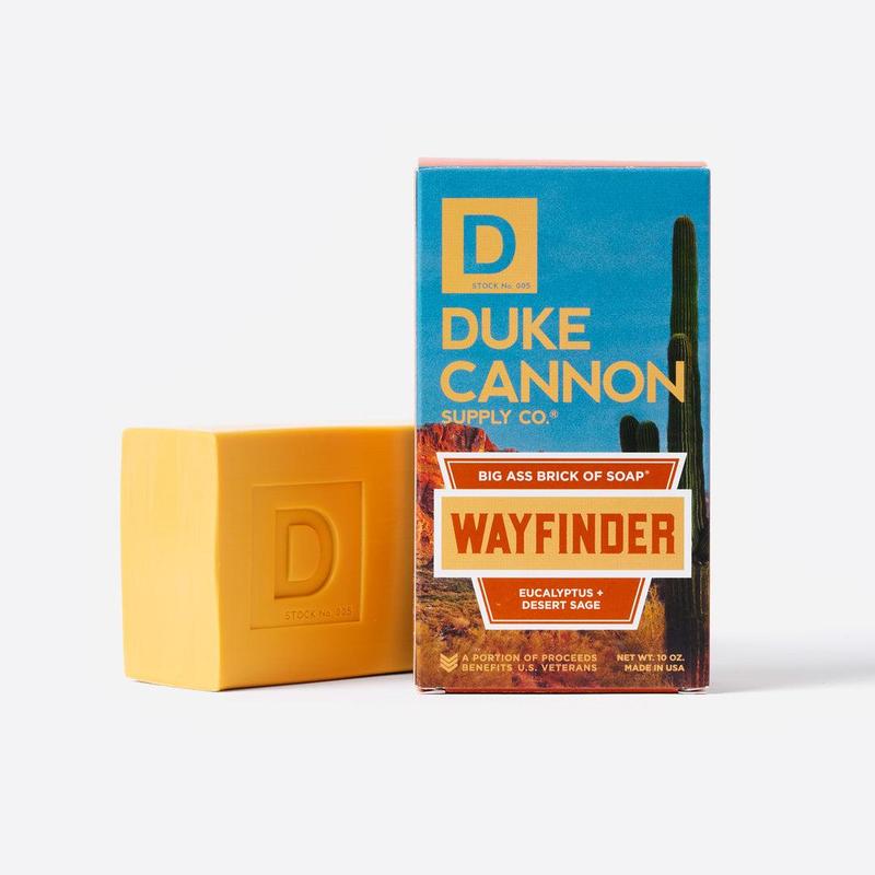 Duke Cannon Supply Co. Big Brick of Soap Wayfinder - Superior Grade, Extra Large Men's Bar Soap with Masculine Scents, Body Soap, All Skin Types, 10 oz Body Care