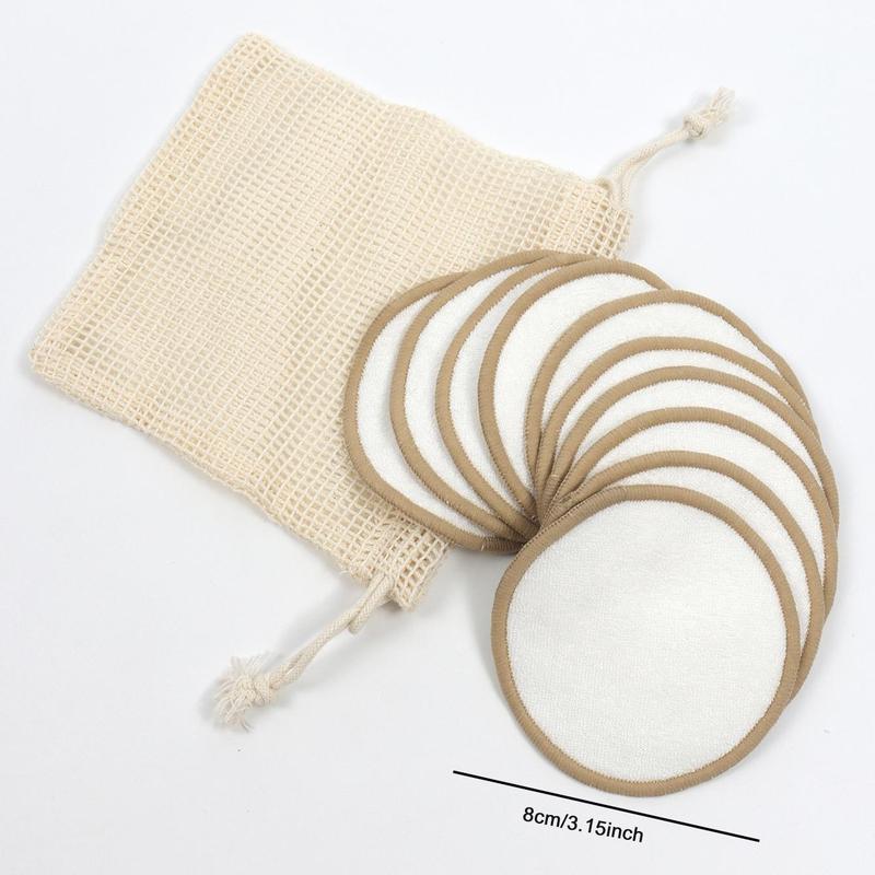 Reusable Makeup Remover Pad Set, Round Makeup Remover Pads, Facial Cleansing Pad, Cosmetic Tool, Beauty Supplies