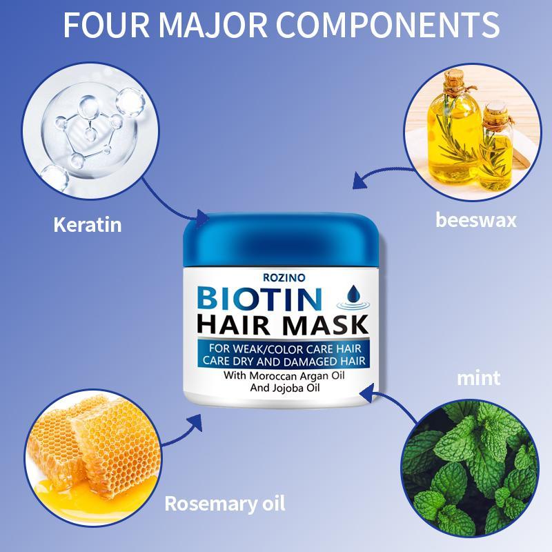 Hydrating Hair Mask, Comfort Haircare 50g Biotin Hair Mask, Moisturizing Hair Treatment For Damage Hair, Hair Care & Styling Supplies, Christmas Gift