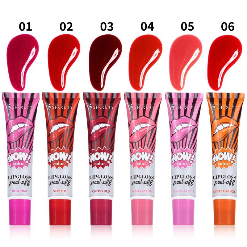 Long-lasting Lip Gloss, 1 Count Waterproof Peel-off Lipstick, Daily Makeup Accessories for Women & Girls, Lip Makeup Product for Daily Use