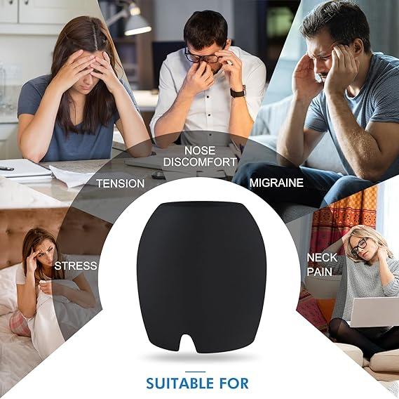 Migraine Relief Cap, All Around Gel Covered Reusable Headache Relief Cap, Black Migraine Cap for Headache Relief, Puffy Eyes Mask