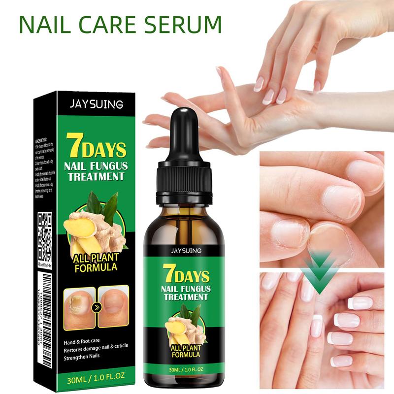 JAYSUING 7 Days Ginger Nail Oil, Nail Care Essence for Moisturizes and Thickens Nails -longer, Stronger and Brighter Nails