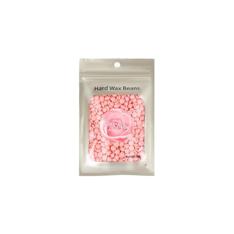 50g Hard Wax Beads for Hair Removal, 1 Bag Hair Waxing Bead for Face, Eyebrow, Legs, Armpit, Back and Chest, Home Waxing