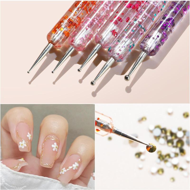 Professional Nail Art Drill Point Pen & Brush Set, 15pcs set DIY Nail Painting Decorations, Manicure & Pedicure Tools, Professional Nail Equipment, Nail Care Kit, Nail Art Accessories, Christmas Gift