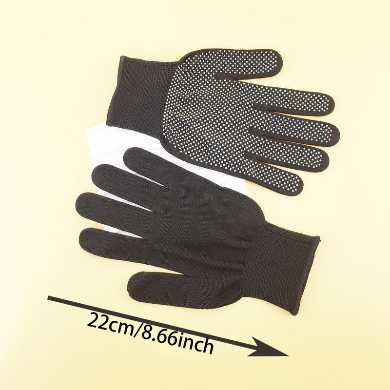 Silicone Heat Resistant Hair Styling Gloves, 1 Pair Anti-burn Insulating Gloves for Hair Styling, Hairdressing Salon Barbershop Gloves