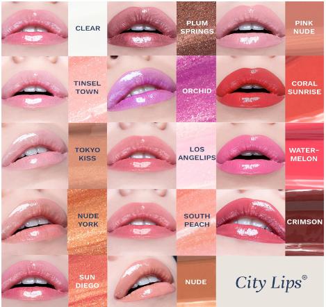 City Beauty City Lips Clear - Plumping Lip Gloss - Hydrate & Volumize - Hyaluronic Acid & Peptides Visibly Smooth Lip Wrinkles - Cruelty-Free Flower Lipstick