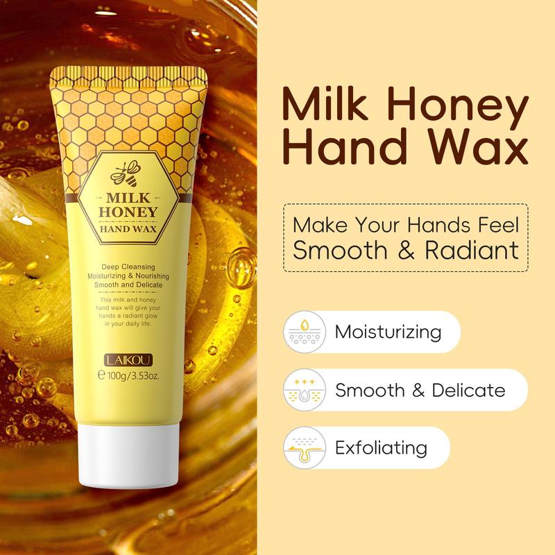 Milk & Honey Hand Wax, 2 Counts set Moisturizing Hand Mask, Hand Care Product for Women & Men, Hand Care Product for Daily Use