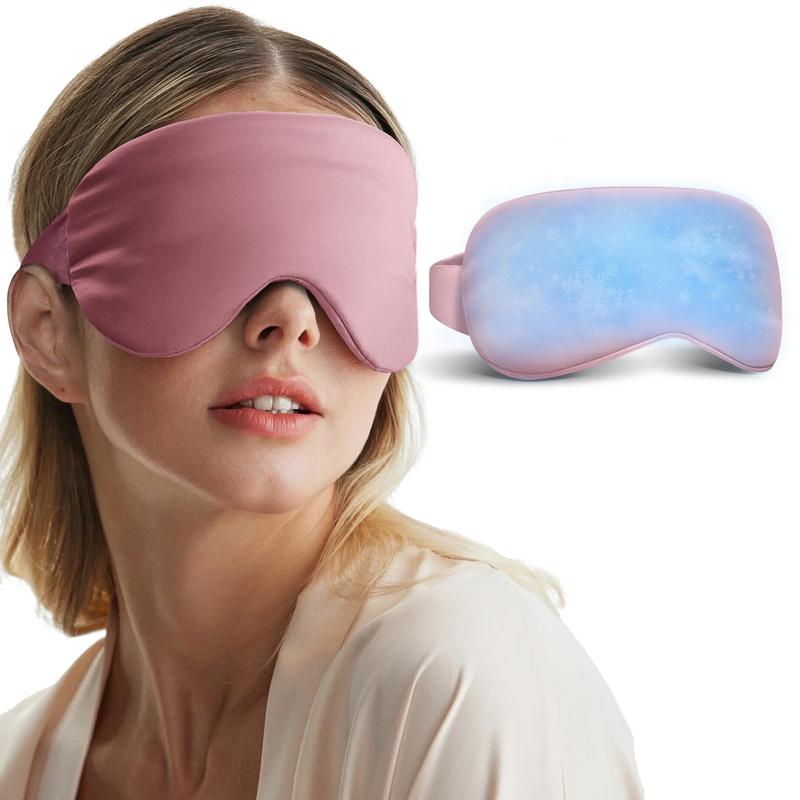 Trending! Cooling Eye Mask - Cold Eye Masks for Dark Circles, Puffiness, Headache, Migraines! Weighted Gel Eye Mask, Eye Ice Pack. Reusable Cold Eye Compress. Get Relief from Eye Discomfort!