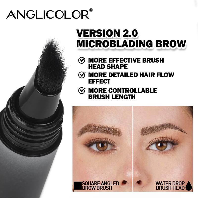 Brush Hair-Like Strokes Easy To Color Long Lasting Quick Drying NaturalShaping  Brow Makeup Cosmetic Angled Liquid Pen Waterproof Liquid