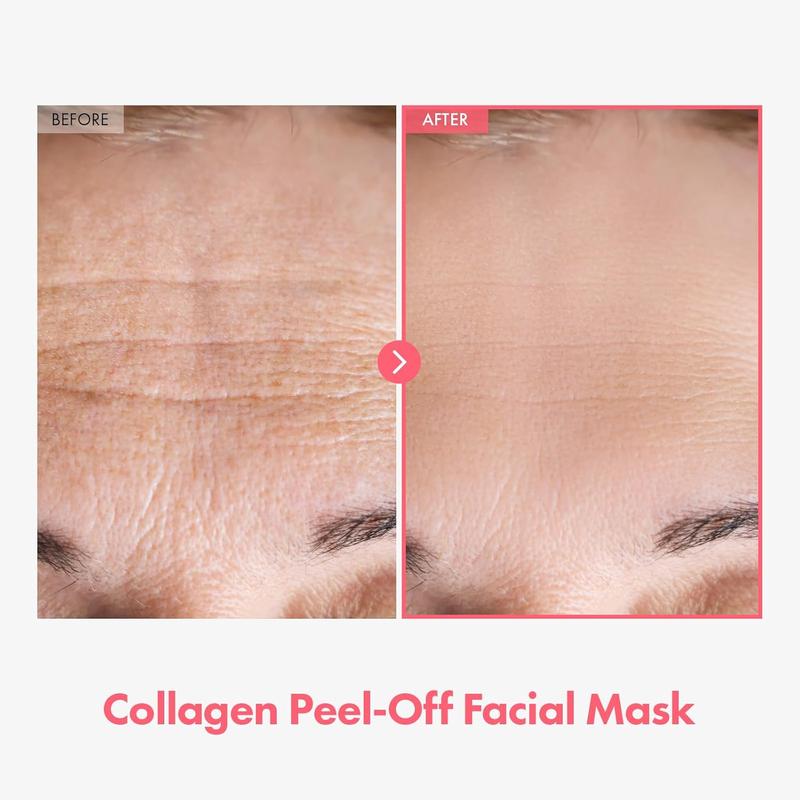 MEIZHU Collagen Wrapping Mask, Collagen 670,000ppm, Peel Off Facial Mask for elasticity, Hydrating, Glow, Skin Repair Comfort