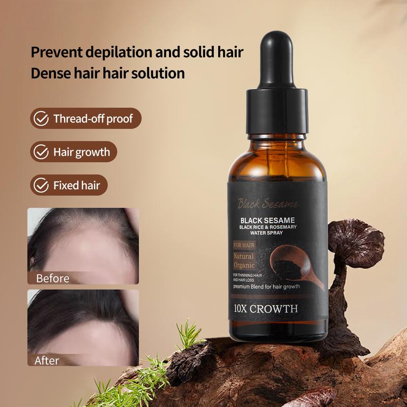 Black sesame and ginseng essence l Anti-hair loss Hair care l Scalp care, anti-hair loss | Strengthen hair roots | Nourish hair | Scalp care | Natural organic ingredients | Hair growth essence | Suitable for men and women