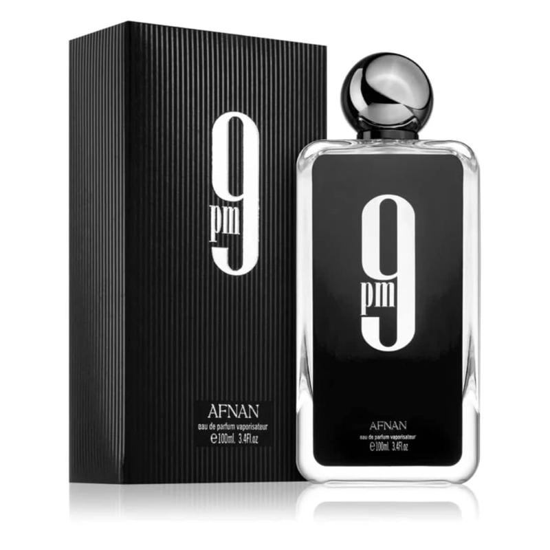 AFNAN 9 PM for Men Eau de Parfum Spray, 3.4 Ounce Perfume Fragrance Cologne Amber Vanilla