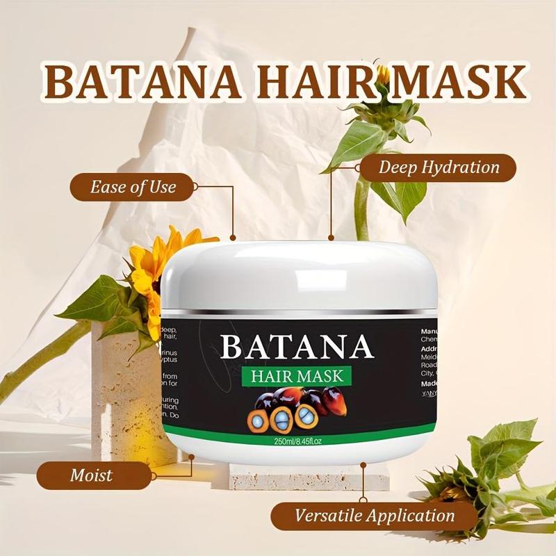 Batana Oil Hair Mask & Hair Care Serum, 2 Counts set Deep Moisturizing Hair Mask & Hair Care Serum, Hair Care & Styling Product for Women & Men, Christmas Gift