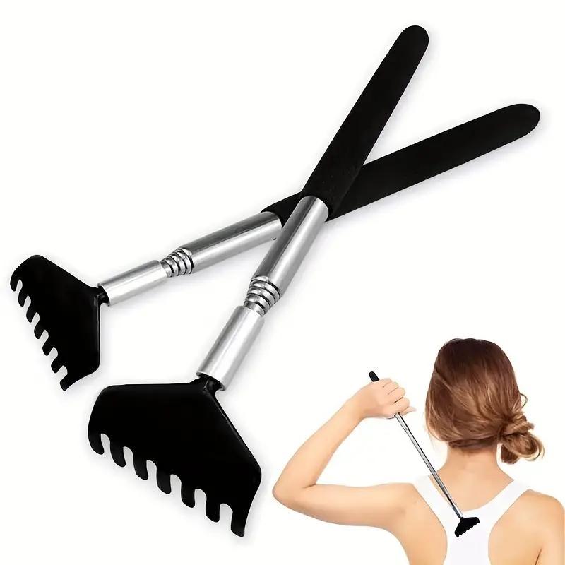 Retractable Back Scratcher, 2pcs set Stainless Steel Back Massage Tool, Back Scratcher Extendable, Household Massage Tool