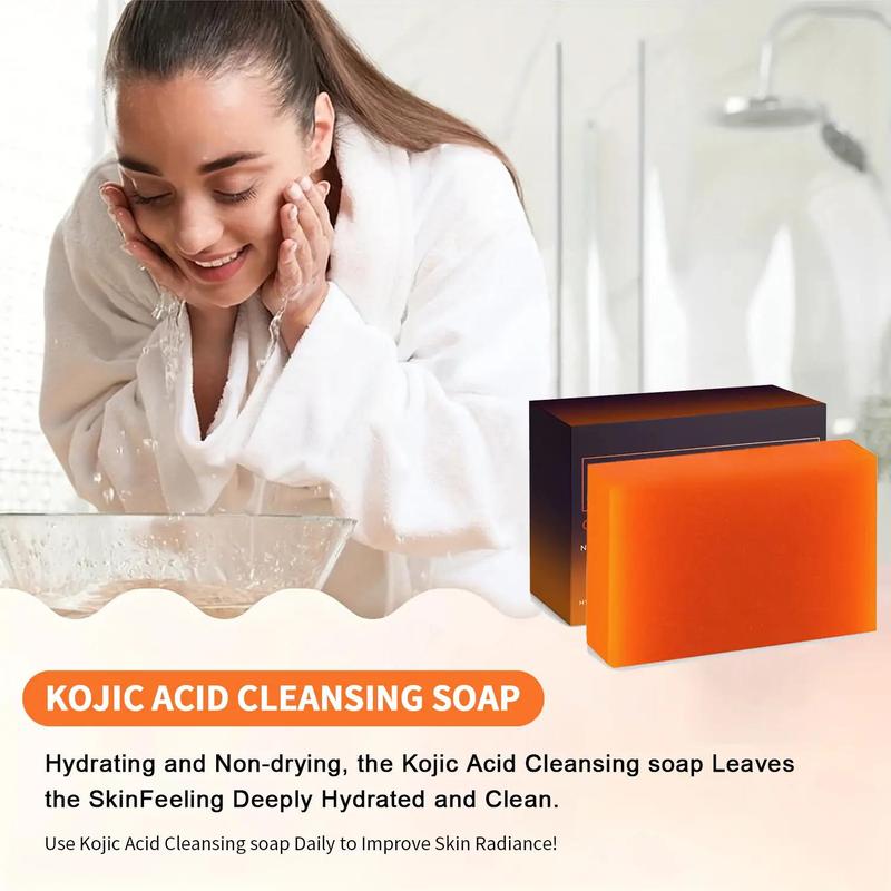 Kojic Acid Soap Bar, 1 Count Retinol & Collagen Turmeric Soap, Deep Skin Care Bath Soap, Body Cleansing Products