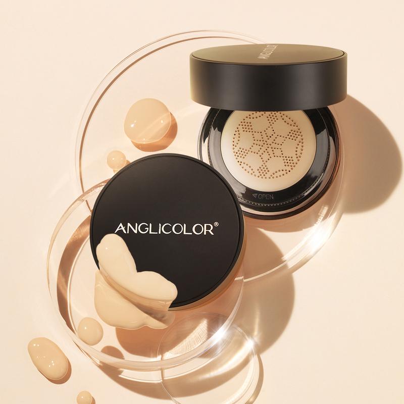 Mushroom Head Air Cushion CC Cream Strong Concealer,Face Makeup Cushion Foundation Long-Lasting,Moisturizing BB Cream Makeup All Skin Types