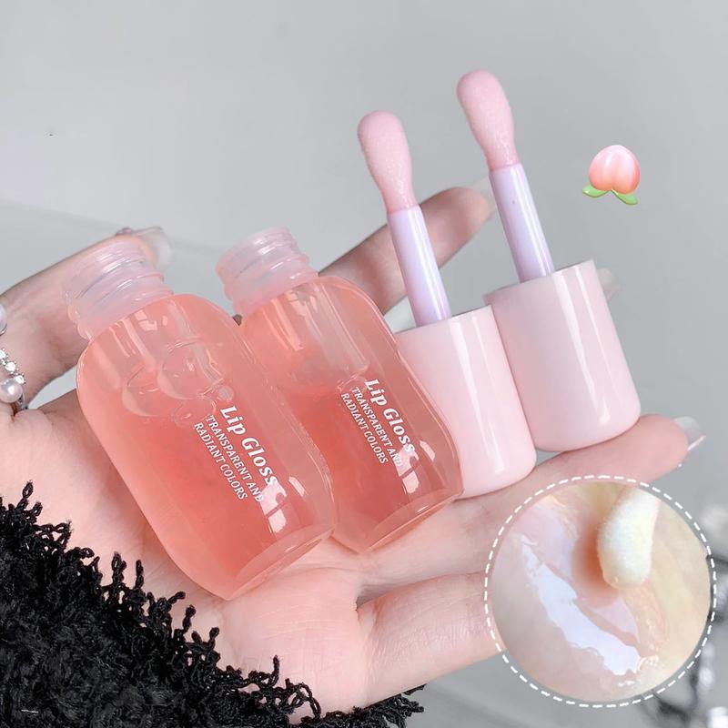 Fruit-Flavored Clear lip Oil Lip Repair Kit for Dry Lips, Moisturizing Lip Care Set for Cracked Lips