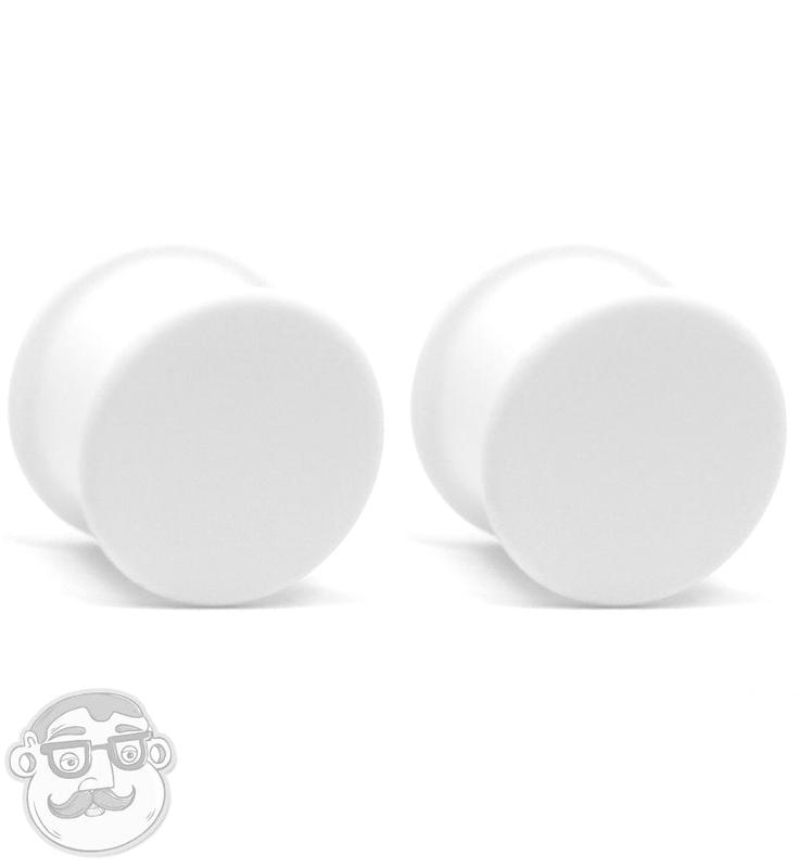 Kaos White Silicone Hollow Plugs