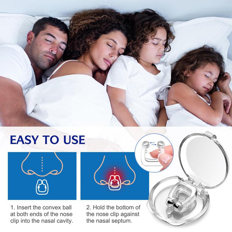 Anti Snoring Nose Clip & Spray Set, Effective Anti Snoring Nose Clip, Improve Sleep Quality, Easy Breathing at Night