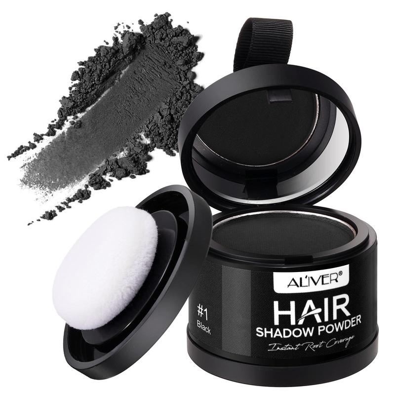 Aliver hair powder Root Touch Up & Hair  Cover Up, Instant Gray Coverage 48-Hour Stain-Proof Hair Color Powder for Women & Men-texturizing powder for men's hair hair fibers -wow hair products