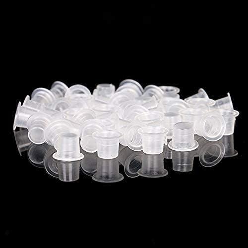 300pcs Tattoo Ink Caps with 2 Cups Holders -100 Small 100 Medium 100 Large Tattoo Ink Cups +2 Cups Holders for Tattoo Ink Permanent Makeup Container Cap Tattoo Accessory