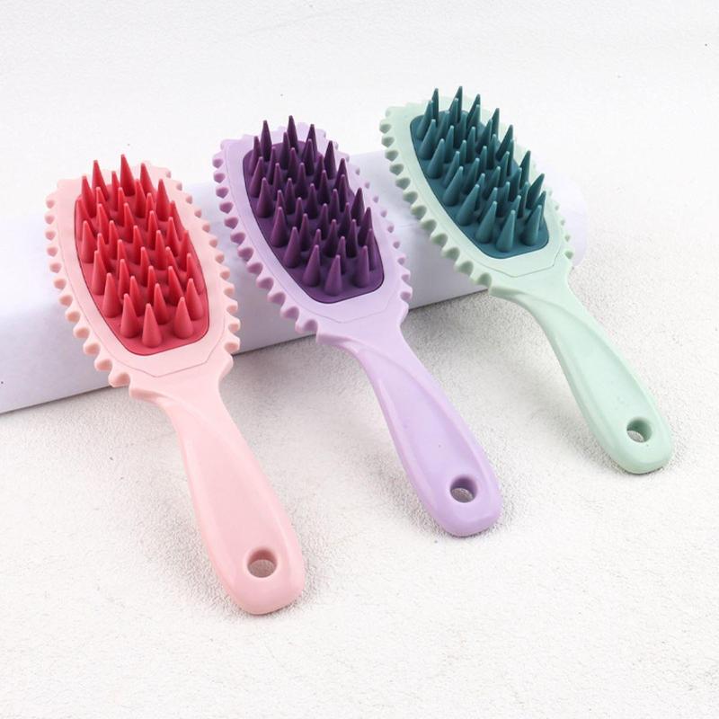 Soft Silicone Scalp Massager Brush, 1 Count Hair Cleaning & Scalp Massage Brush, Convenient and Comfortable for Home Use, Suitable for Men & Women