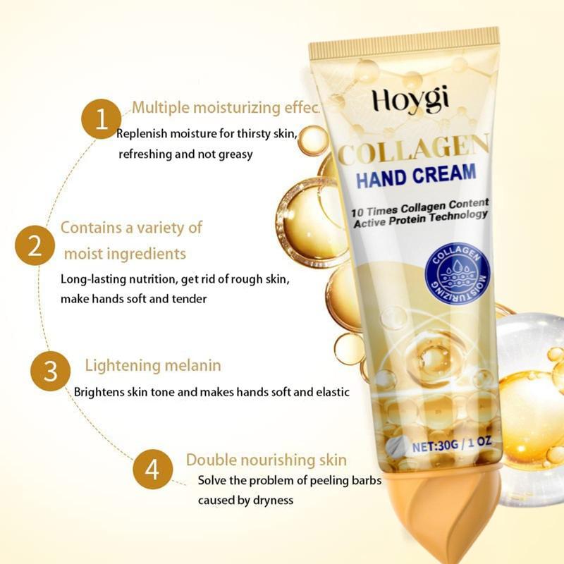 Collagen Hand Cream, 2 Counts set Moisturizing Hand Lotion for Dry and Rough Hands, Hydrating Hand Cream, Hand Care Product for Women & Men