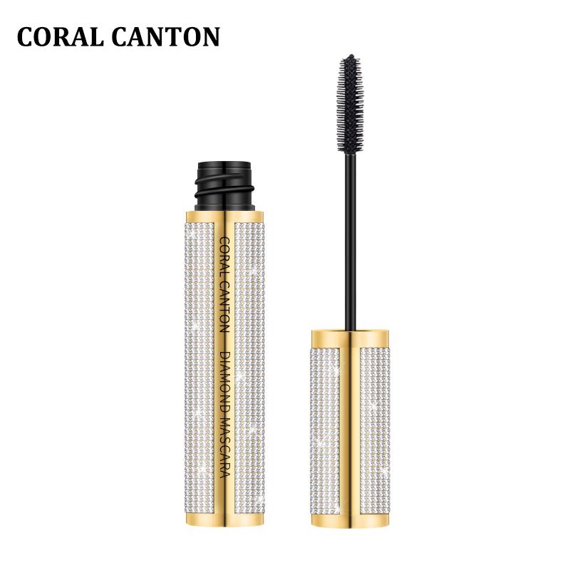 1.4X Bigger Eye Look Volume Mascara,Smudge Proof, Long Lasting Curling,Lengthening Volumizing, Coral Canton Diamond Mascara