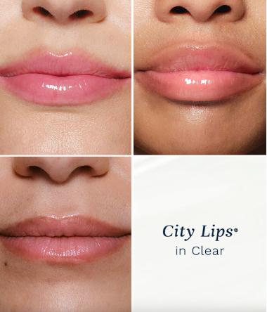 City Beauty City Lips Clear - Plumping Lip Gloss - Hydrate & Volumize - Hyaluronic Acid & Peptides Visibly Smooth Lip Wrinkles - Cruelty-Free Flower Lipstick