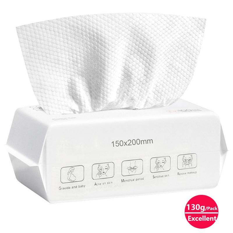 Disposable Face Towel, 100pcs 200pcs 400pcs Soft Cotton Facial Dry Wipes, Multi-purpose Towel for Skin Care, Makeup Remover, Face Wipes and Facial Cleansing