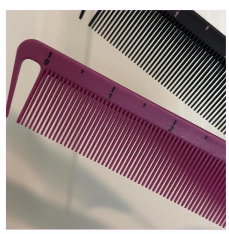 Part Buddy comb Haircare hair comb for parting hair Heatless Steel measurement braids parts Stainless Stainless Steel haircushion