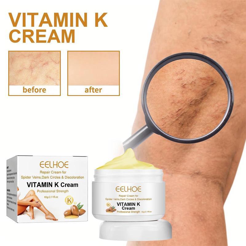 60g Veins Skin Repair Relief Cream,Massage Cream,Moisturizing Cream,Vitamin K Cream,Body Care for Women&men,Suitable for All Skin Types,Skin Care Repair Cream Moisturizer Comfort Moisture Hydrating Lotions massage cream