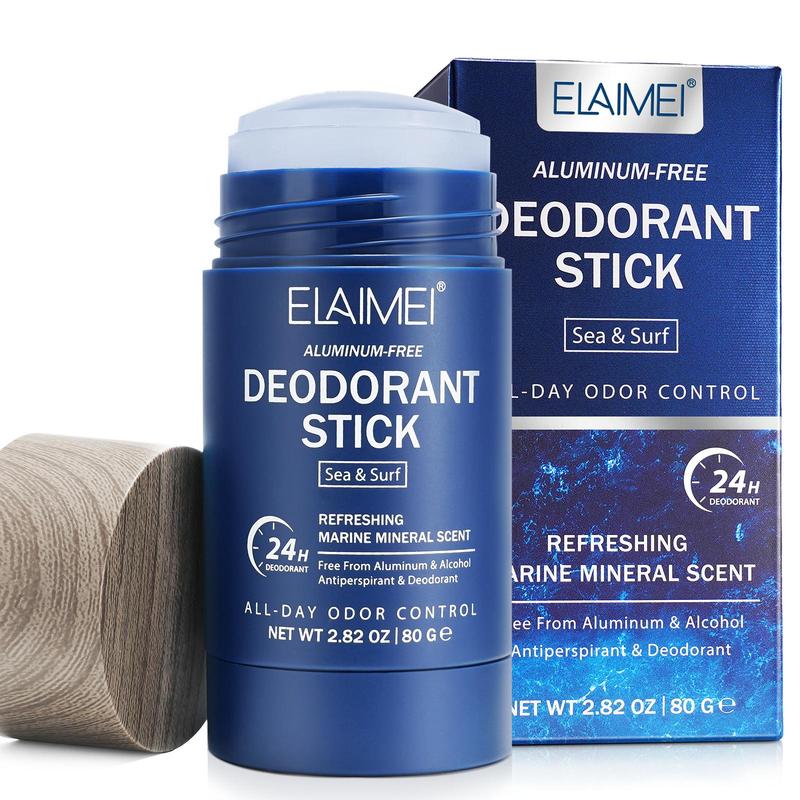 Refreshing Marine Mineral Scent Deodorant Stick, Gentle Body Care Deodorants, Multi-use Body Care Product for Daily Use