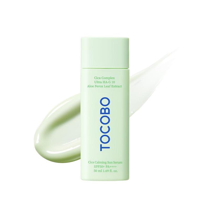 [TOCOBO] CICA CALMING SUN SERUM 50ML SPF50+ PA++++, Cooling soothing Non-comedogenic Aloe lightweight non-stikcy oily skin