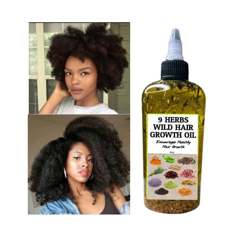 9 herbs Wild Hair Growth oil Haircare Nourishing Gentle