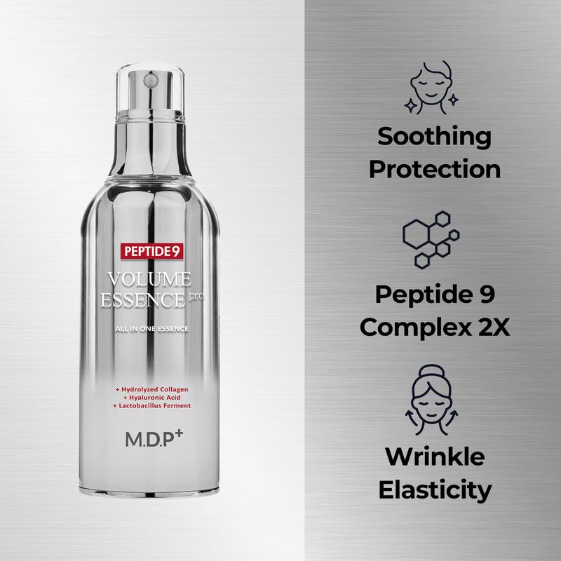 [MDP+ Official Shop] Korean Glass Skin Set (Red Lacto Collagen Wrapping Mask +Peptide 9 All in One Essence Pro)