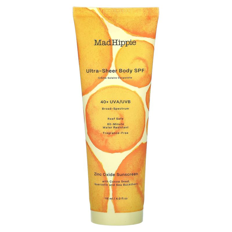 Mad Hippie Ultra-Sheer Body SPF, 40+, 4 fl oz (118 ml)