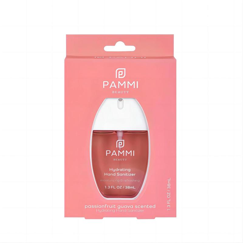 Pammi Beauty-Hydrating Hand Sanitizer Passionfruit Guava Aloe Vera Fresh Lavender Rosewater spray sanitizer