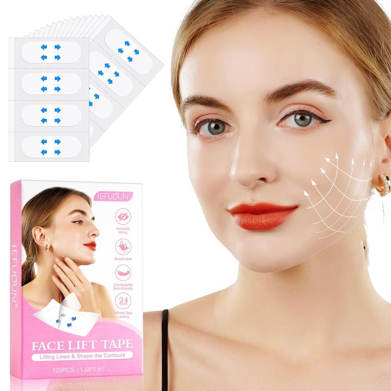 Invisible V Face Lift Tape, 120pcs box Face Lifting Sticker for Christmas Gift, Facial Skin Lifting Firming Tape, Facial Skin Care Tool for Women & Men