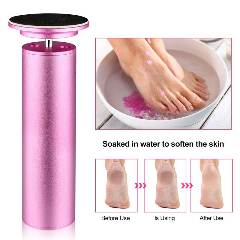 Electric Foot File, 1 Set Electric Foot Callus Remover, Exfoliating Foot File Pedicure Tool, Professional Foot Care Tool for Women & Men, Callus Remover for Feet, Nail Equipment, Christmas Gift