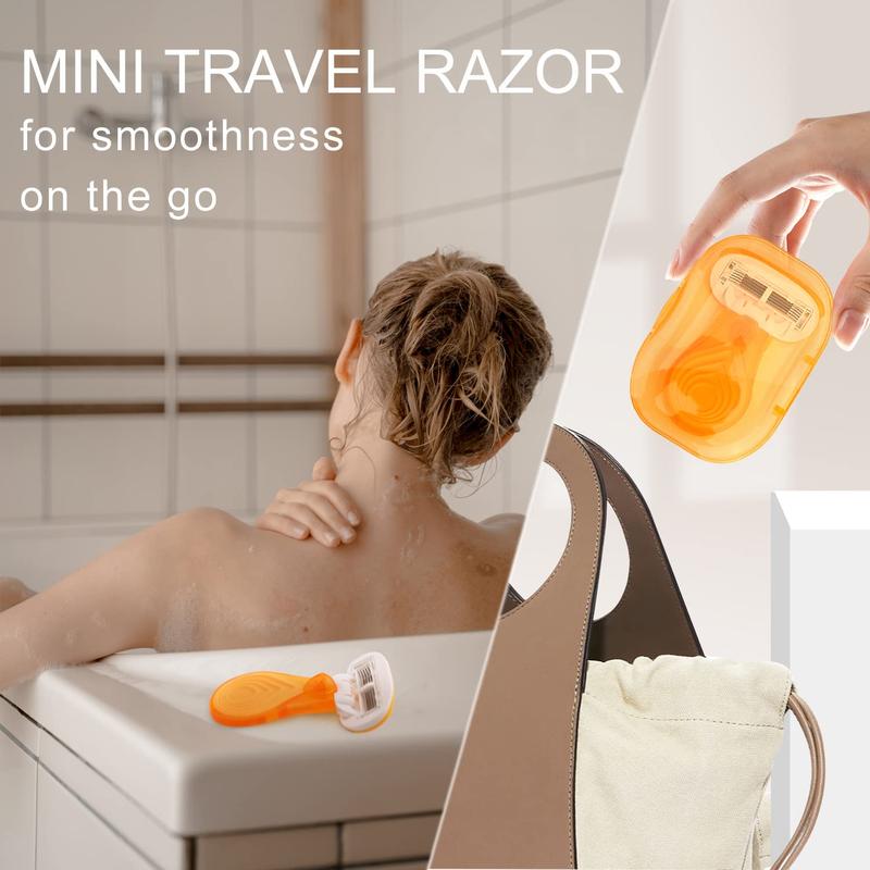 Mini 5 Blade Razor, 1 Count Portable Manual Handheld Razor, Personal Care Supply For Women