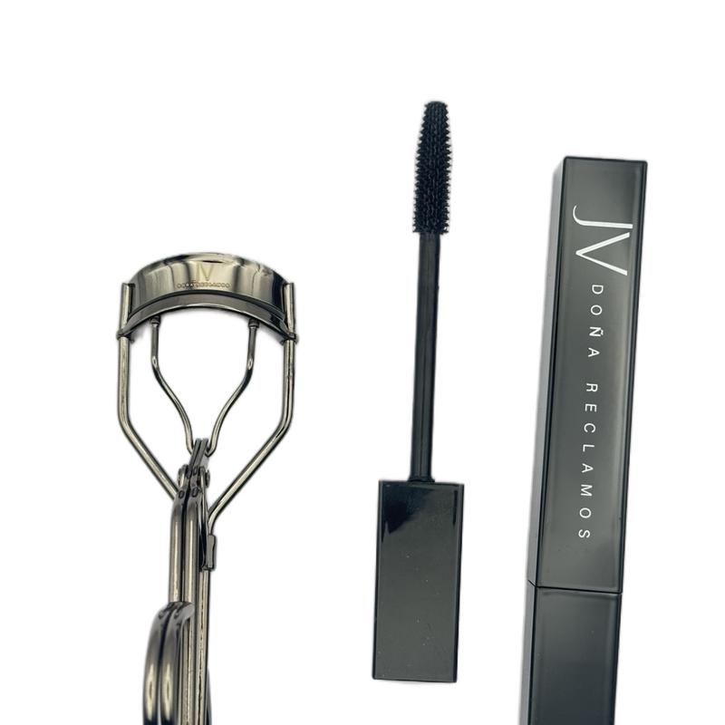 Makeup Cosmetic Set - Mascara & Eyelash Curler for Dramatic and Eye-Catching Look - Gentle