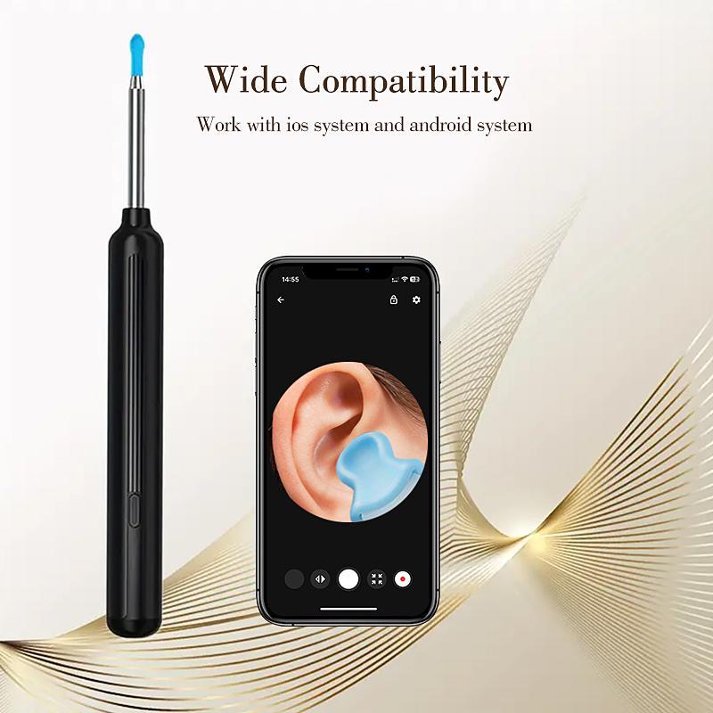 Intelligent Visual Ear Picker, 1 Box Ear Cleaner with Camera & Light, Ear Cleaning Kit, Ear Camera for iOS & Android