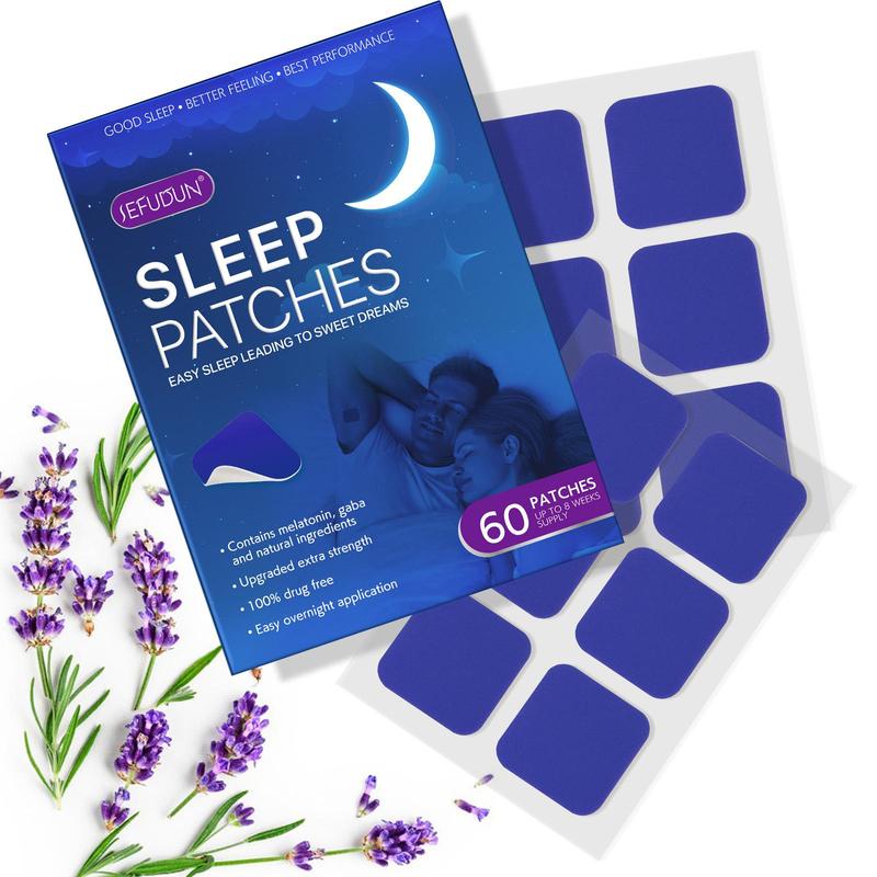 Natural Sleep Patches, 60pcs box Non-sticky Sleep Aid Patch for Stress Relief, Multi-use Body Care Products for Women & Men