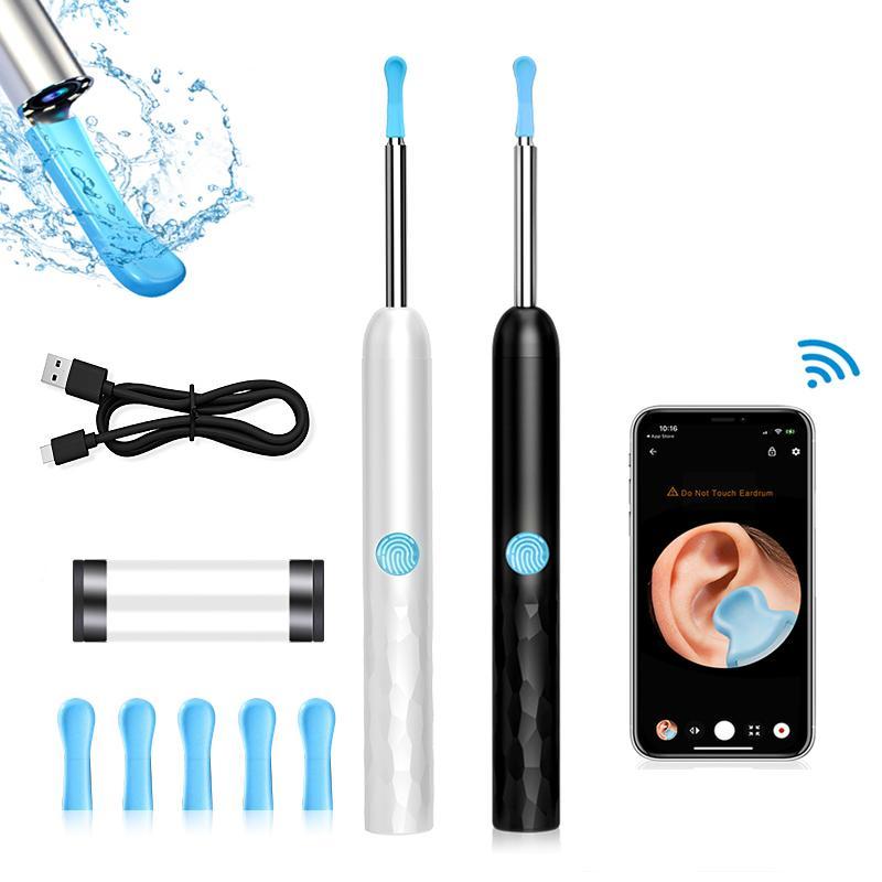 Intelligent Visual Ear Picker, 1 Box Ear Cleaner with Camera & Light, Ear Cleaning Kit, Ear Camera for iOS & Android