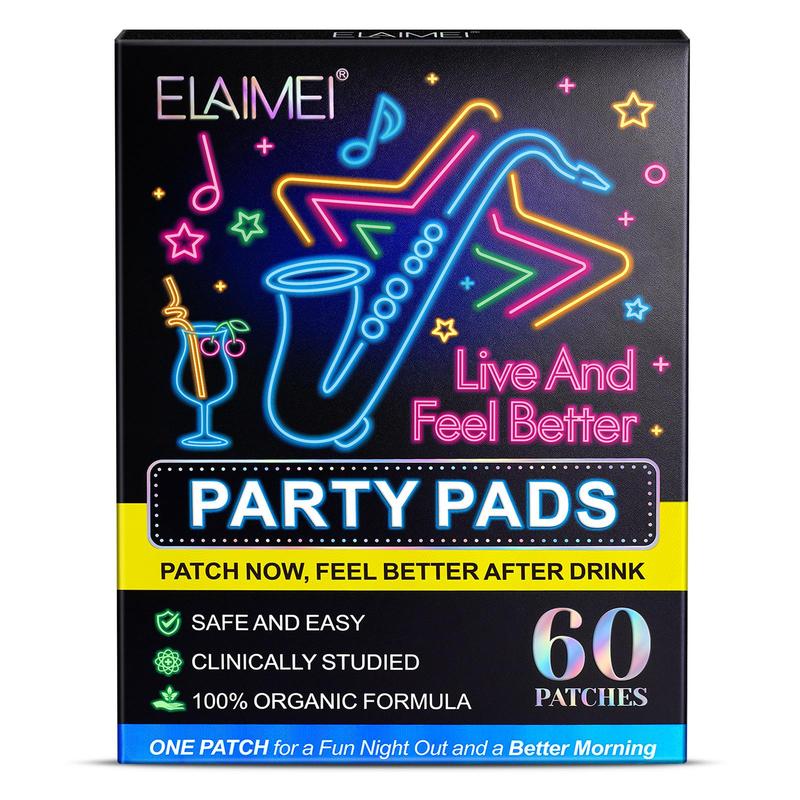 Party Stickers, 60pcs box Professional Party Patch for Live and Feel Better After Drinking, Portable Body Care Patches for Men & Women